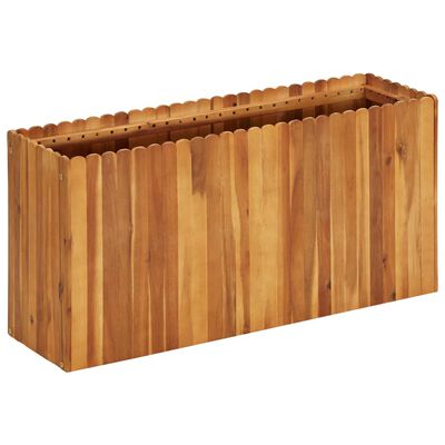 vidaXL Lit surélevé de jardin 100x30x50 cm Bois massif d'acacia