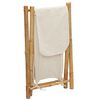 vidaXL Panier &agrave; linge blanc cr&egrave;me 45x55x63,5 cm bambou