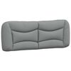 vidaXL Cadre de lit sans matelas Hvar gris clair 137x190 cm tissu