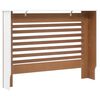 vidaXL Cache-radiateur Blanc 112x19x81,5 cm MDF