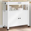 vidaXL Chariot de cuisine MONZA 84x40x88,5 cm bois massif de pin