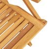 vidaXL Ensemble à manger de jardin 5 pcs Bois de teck massif