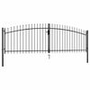 vidaXL Portail double Woerden avec pointe en forme de lance 400 x 199,5 cm