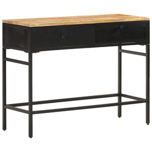 vidaXL Buffet 100x35x77 cm Bois de manguier massif brut