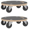 vidaXL Chariots de transport 2 pcs rond &Oslash;38x11,5 cm 250 kg