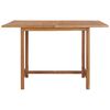 vidaXL Table de jardin 120x120x75 cm Bois de teck solide
