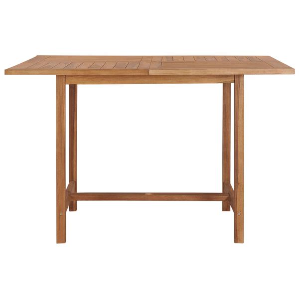 vidaXL Table de jardin 120x120x75 cm Bois de teck solide