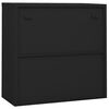 vidaXL Armoire de bureau porte coulissante Anthracite 90x40x90cm Acier