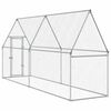 vidaXL Cage pour poules argenté 100x100x190 cm acier galvanisé
