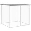 vidaXL Poulailler avec toit gris clair 103x98x90 cm acier galvanis&eacute;