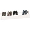 vidaXL &Eacute;tag&egrave;res &agrave; chaussures murales 2 pcs Blanc 110x9x23cm Pin massif