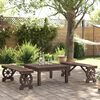 vidaXL Bancs de jardin lot de 2 bois de sapin massif