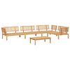 vidaXL Salon palette de jardin 5 pcs bois d'acacia massif