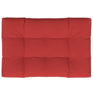 vidaXL Coussin de palette rouge 120x80x12 cm tissu