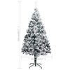 vidaXL Arbre de No&euml;l artificiel pr&eacute;-&eacute;clair&eacute; et boules vert 210 cm PVC