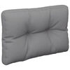 vidaXL Coussins de palette lot de 2 gris tissu