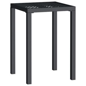 vidaXL Table de jardin anthracite 50x50x72 cm acier
