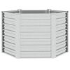 vidaXL Lit surélevé de jardin 129x77 cm Acier galvanisé Argenté