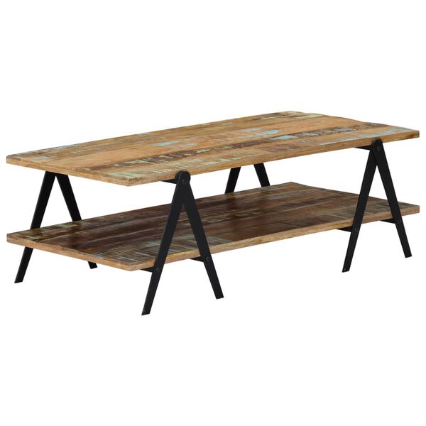 vidaXL Table basse 115x60x40 cm Bois de r&eacute;cup&eacute;ration massif