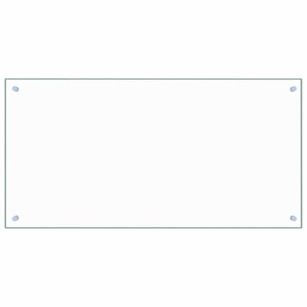 vidaXL Dosseret de cuisine Transparent 100x50 cm Verre trempé