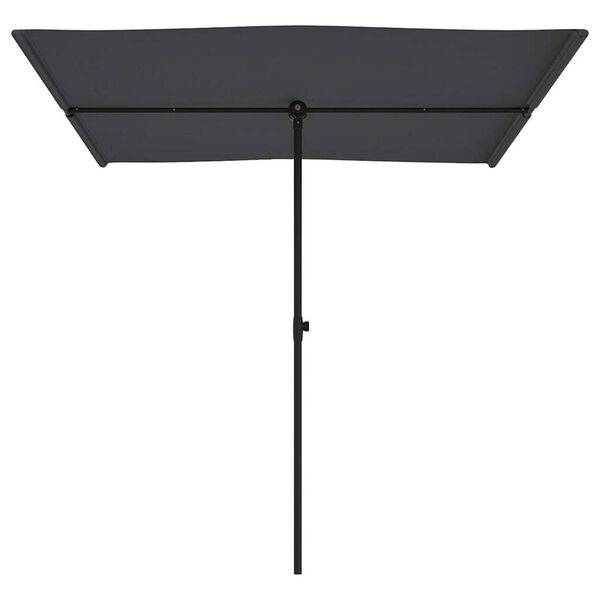 vidaXL Parasol de jardin avec mât en aluminium 2x1,5 m Anthracite