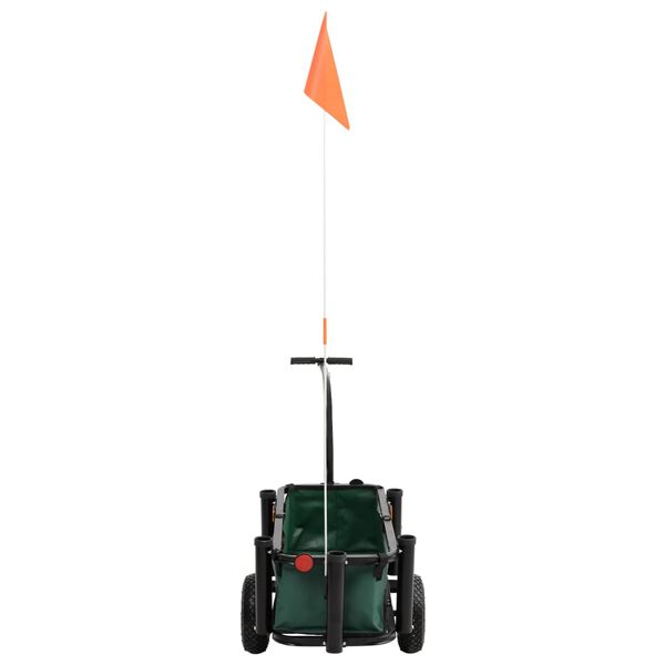 vidaXL Chariot de pêche avec sac noir acier