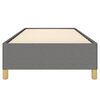 vidaXL Cadre de lit gris fonc&eacute; 100x190 cm tissu