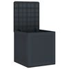 vidaXL Bo&icirc;te de rangement Anthracite 55 x 53 x 57 cm Polypropyl&egrave;ne