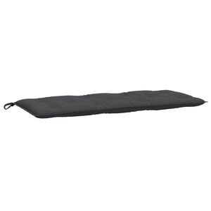 vidaXL Coussin de banc de jardin anthracite m&eacute;lang&eacute; 120x50x7 cm tissu