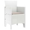 vidaXL Chaise de jardin 2 pcs Blanc 53 x 49 x 85 cm PP