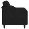 vidaXL Fauteuil Noir 60 cm Tissu