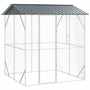 vidaXL Cage pour oiseaux Anthracite 215 x 208 x 247 cm Acier galvanisé