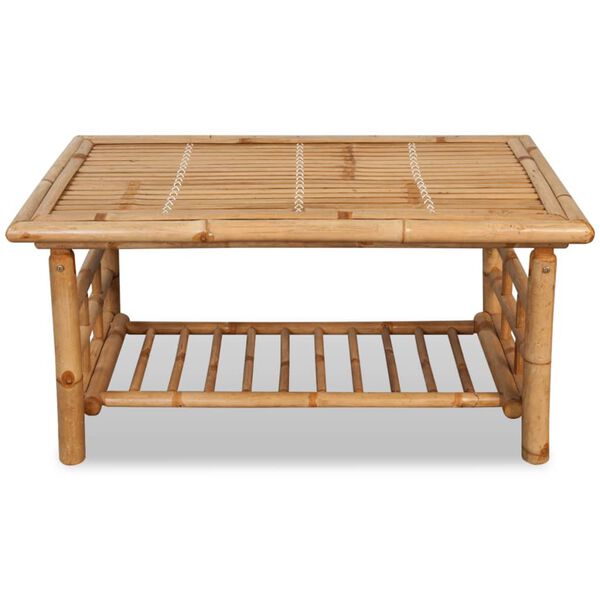 vidaXL Table basse Bambou 90x50x45 cm