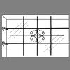 Grilles de s&eacute;curit&eacute; pour fen&ecirc;tre 69 x 114 cm