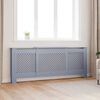 vidaXL Cache-radiateur MDF Gris 205 cm