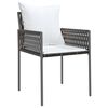 vidaXL Chaises de jardin et coussins lot de 6 marron 54x61x83 cm rotin