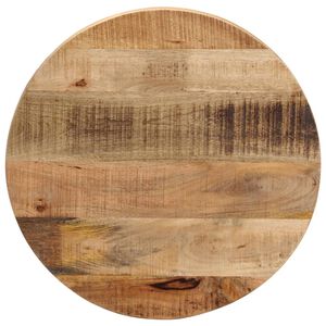 vidaXL Dessus de table &Oslash; 50x1,5 cm rond bois massif de manguier brut