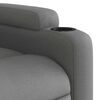 vidaXL Fauteuil inclinable de massage &eacute;lectrique gris fonc&eacute; tissu