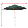 vidaXL Parasol Vert 258 cm