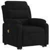 vidaXL Fauteuil inclinable de massage noir velours
