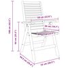 vidaXL Chaise de jardin 4 pcs Marron 52 x 64,5 x 108 cm