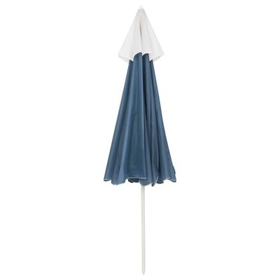 vidaXL Parasol de plage bleu 240 cm