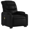 vidaXL Fauteuil inclinable de massage noir similicuir