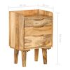 vidaXL Table de chevet Bois de manguier massif 40 x 30 x 59,5 cm