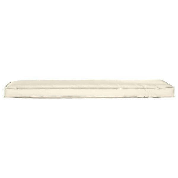 vidaXL Coussin Cr&egrave;me 140 x 40 x 8 cm Tissu Oxford