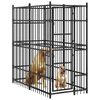 vidaXL Chenil d'ext&eacute;rieur pour chiens Acier 1,84 m&sup2;