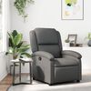 vidaXL Fauteuil inclinable gris similicuir