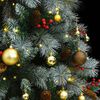 vidaXL Sapin de No&euml;l artificiel articul&eacute; 300 LED et boules 180 cm