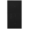 vidaXL Armoire de bureau Noir 90x40x180 cm Acier
