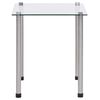 vidaXL Tables gigognes 3 pcs Transparent Verre tremp&eacute;